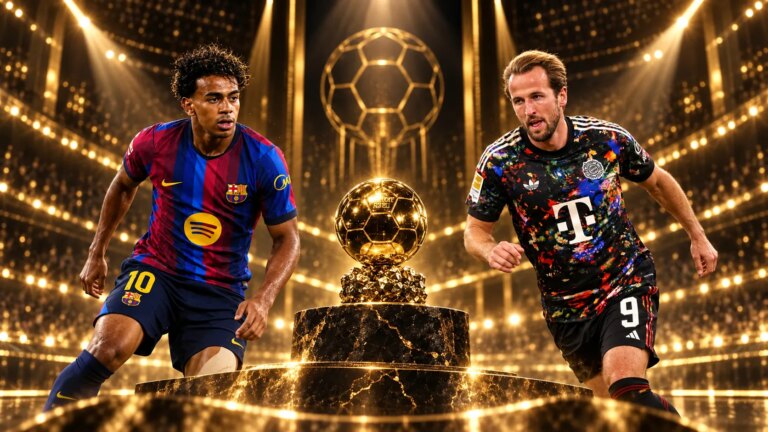 Bola de Ouro 2026: Entre Kane e Yamal, quem &eacute; o favorito para ganhar?